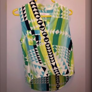 Alice & Trixie Multi Color Sleeveless Silk Top